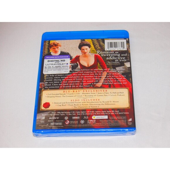 Outlander: Complete Second Season 2 (Blu-ray, 2016) - NEW Sealed Digital HD - Picture 2 of 2